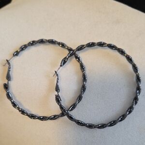 Elegant Twisted Hoop Earrings
